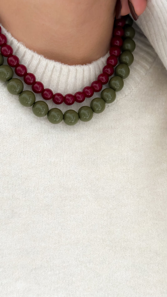 Collar Verde Oliva 14mm