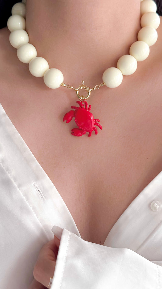 Collar Vainilla Cangrejo