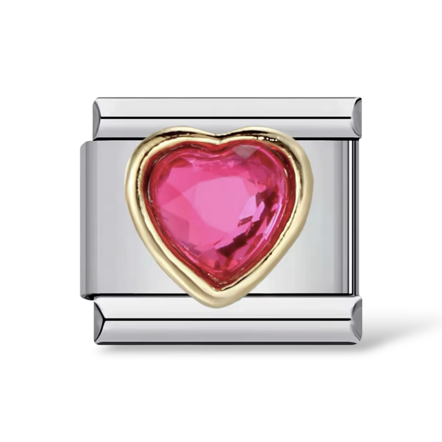 Charm Italiano Corazon Fucsia
