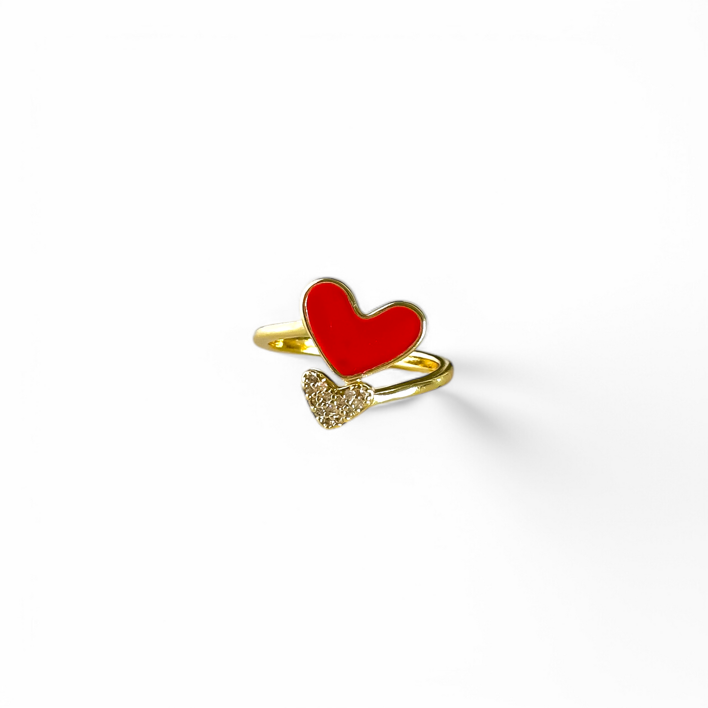 Anillo Doble Corazon