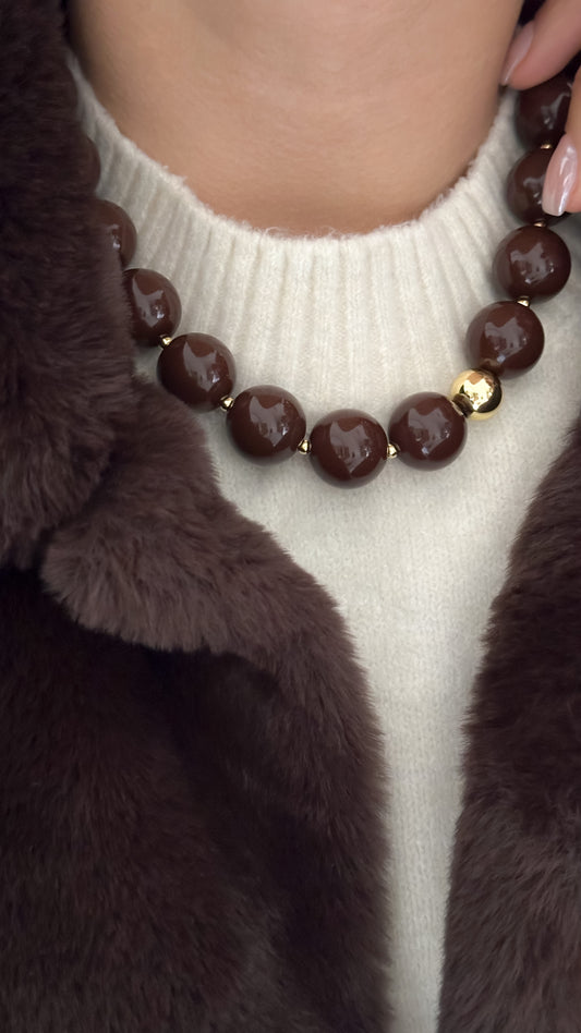 Collar Chocolate 18mm