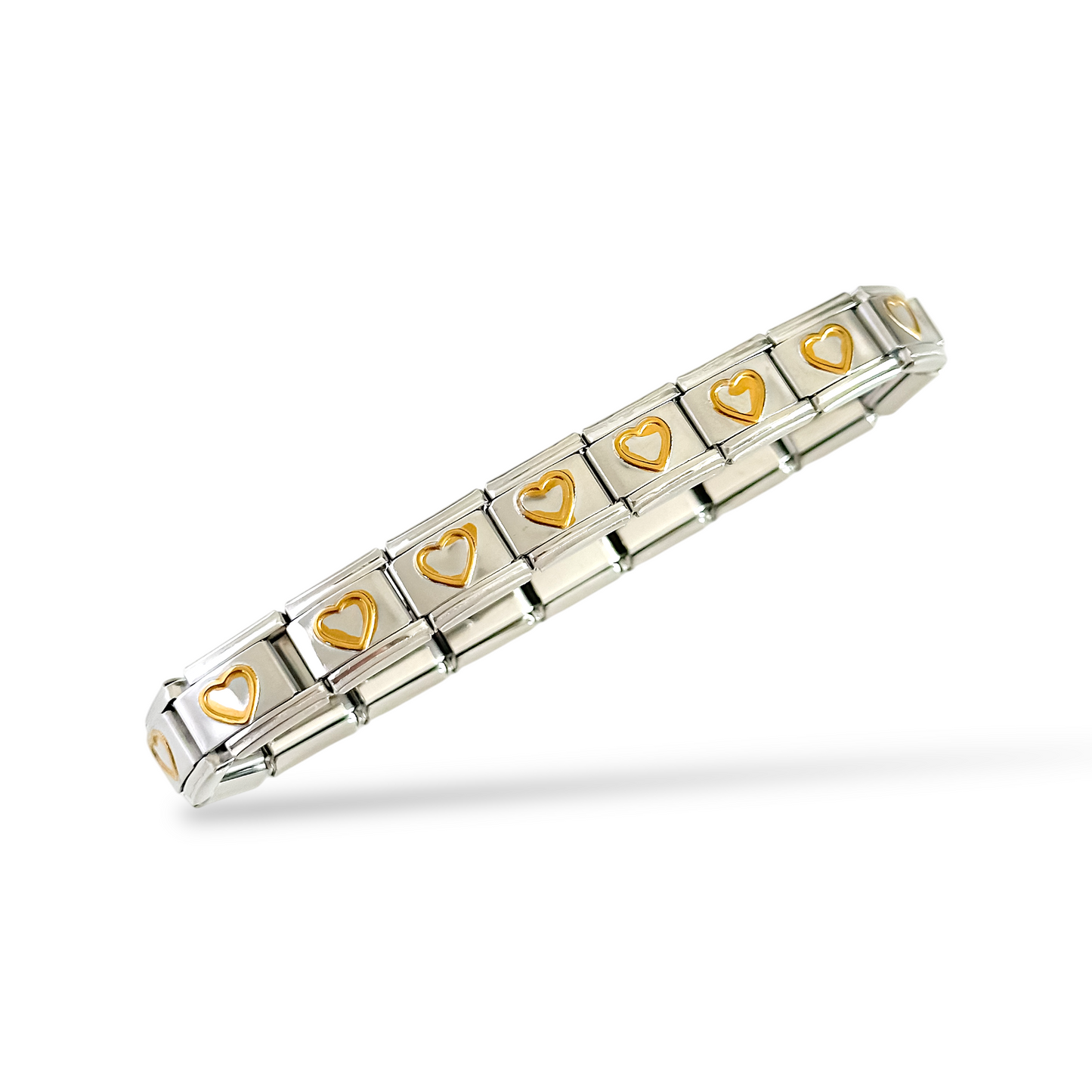 Brazalete Italiano Corazones Silueta