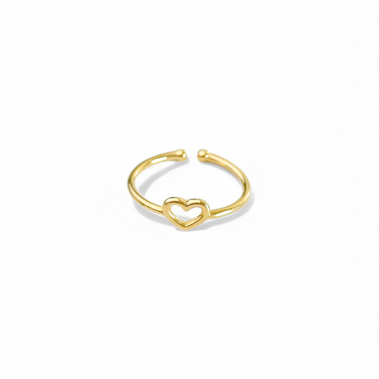 Anillo Corazon Silueta