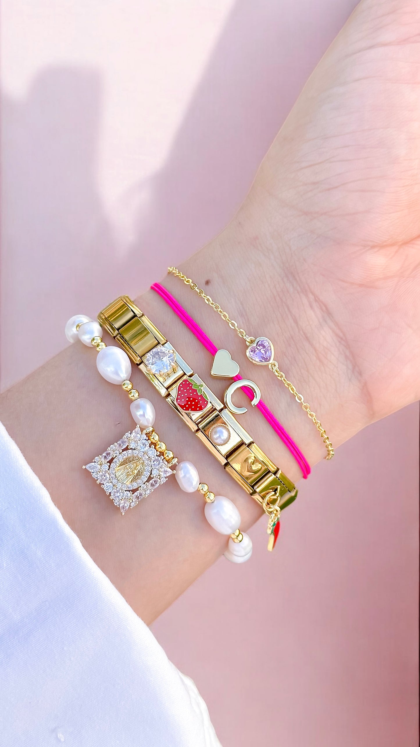 Pulsera Hilo + Inicial Lisa