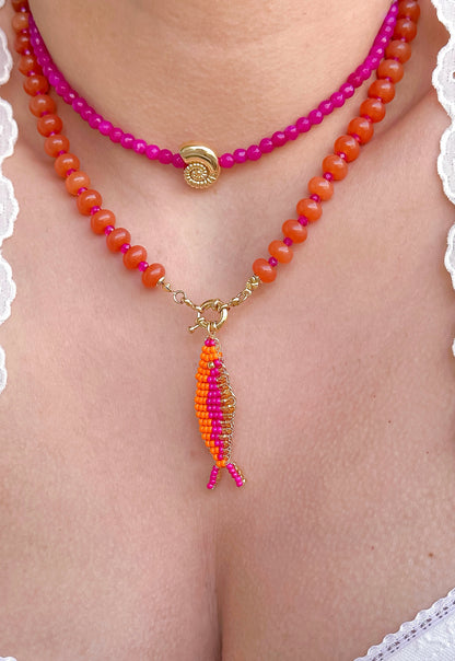 Collar Pez del Tropico Naranja