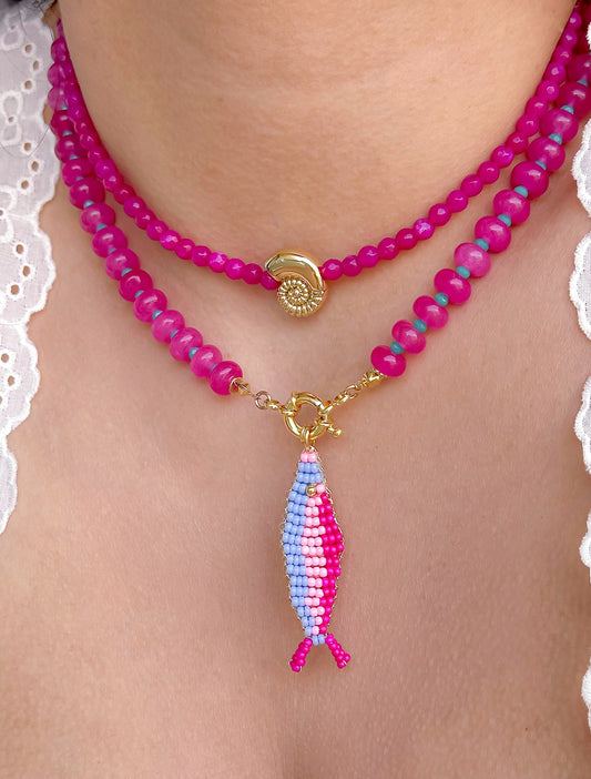 Collar Olivia Fucsia