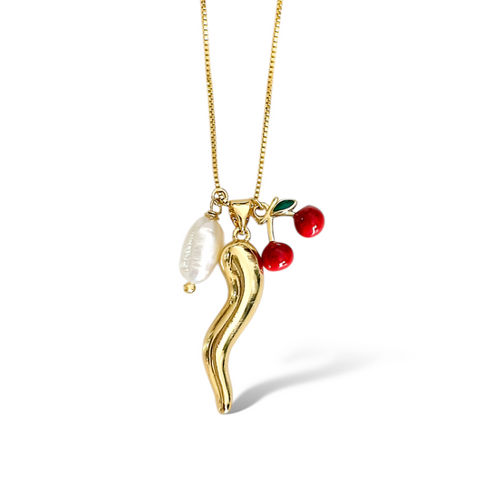 Cadena Cornicello Dorado
