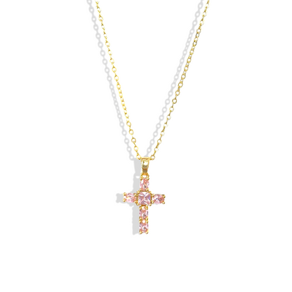 Cadena Cruz Rosa