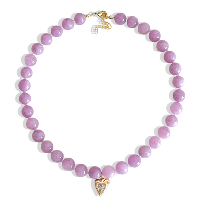 Collar Ágata Lila 10mm