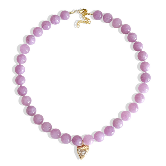 Collar Ágata Lila 10mm
