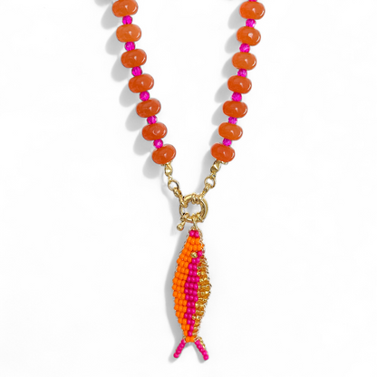 Collar Pez del Tropico Naranja