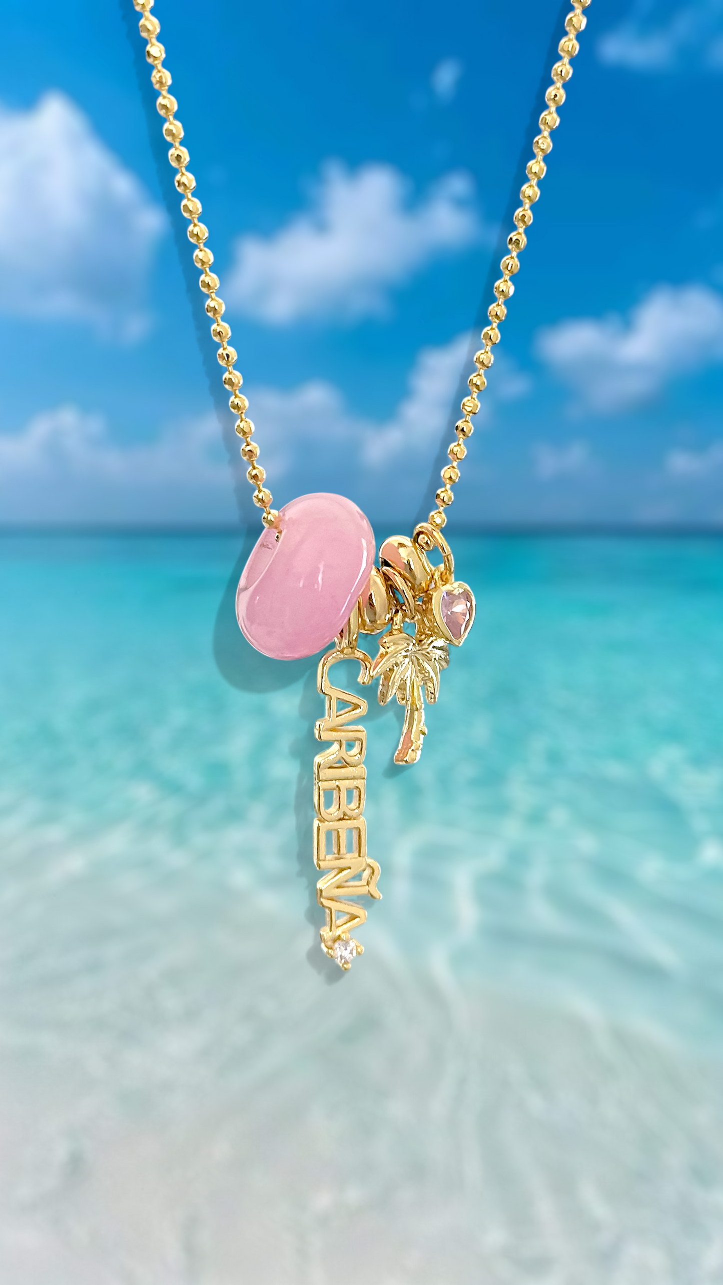 Cadena Alma Caribeña Ágata Rosa