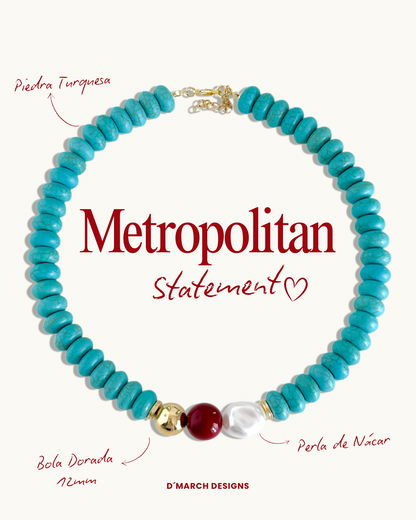 Collar Turquesa Metropolitan Statement