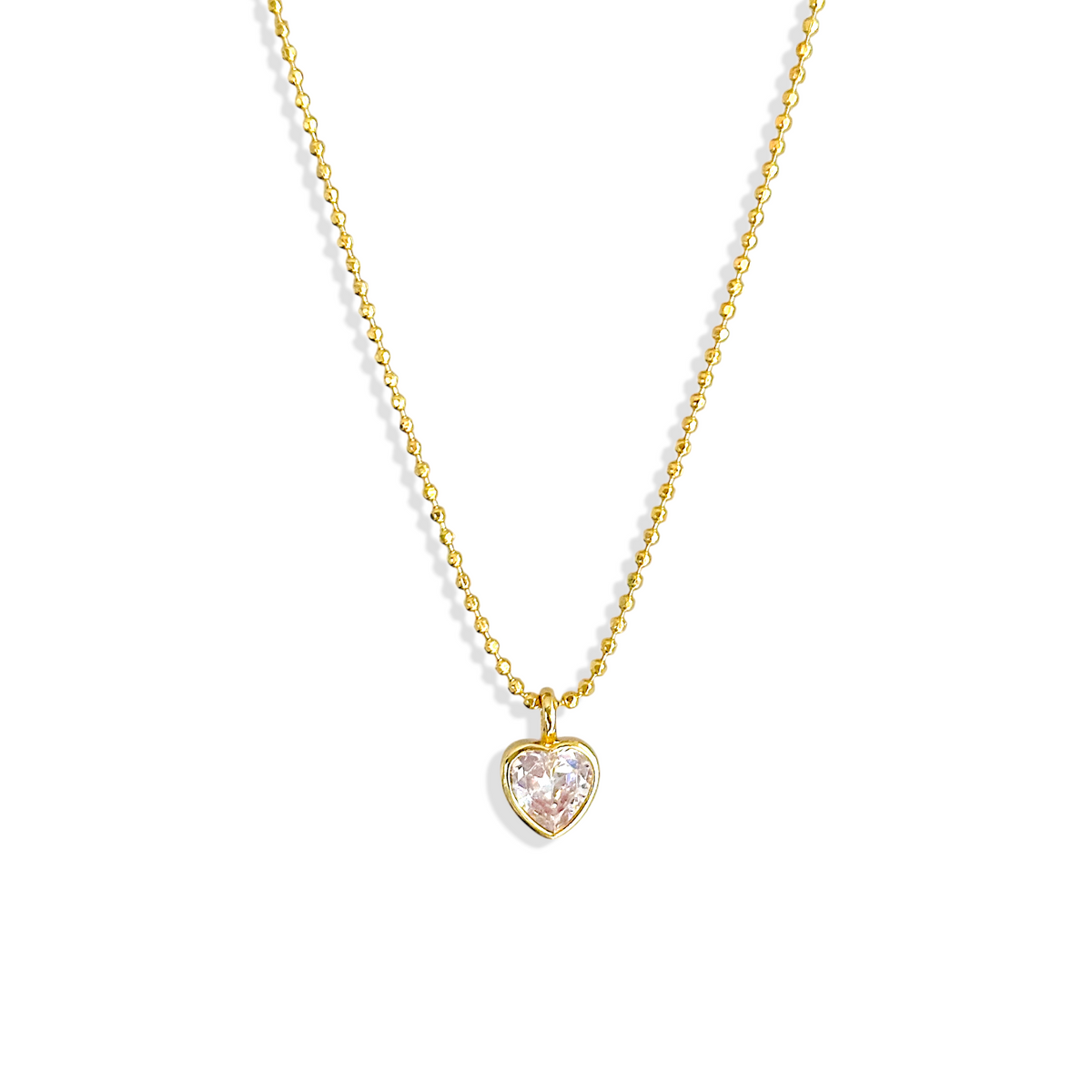 Collar Corazon Punto de Luz