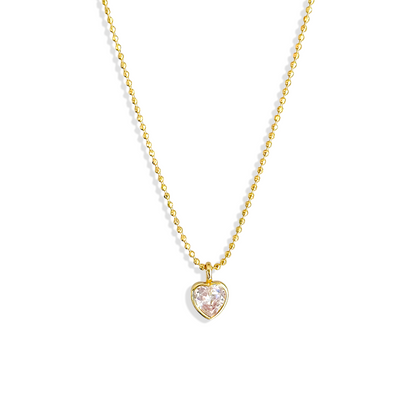 Collar Corazon Punto de Luz