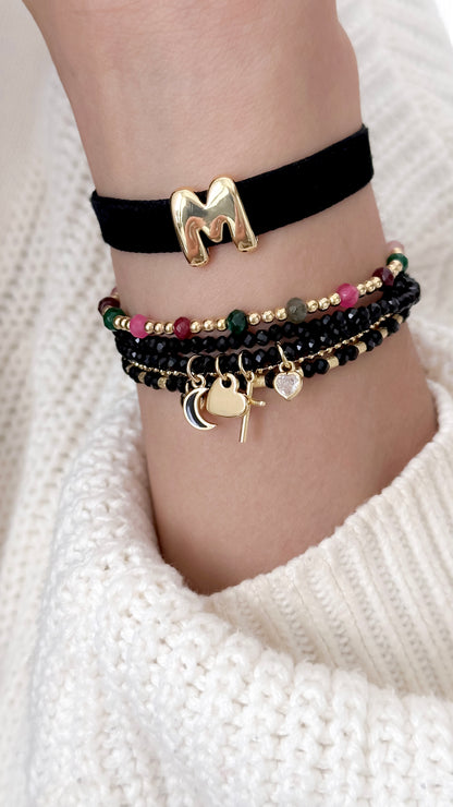 Pulsera Velvet con Inicial