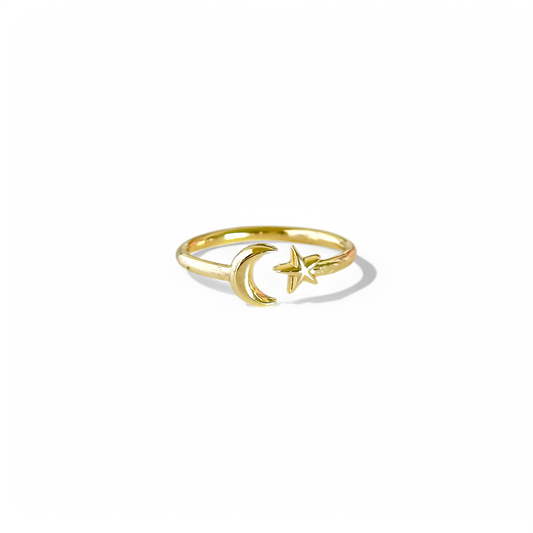 Anillo Luna y Estrella