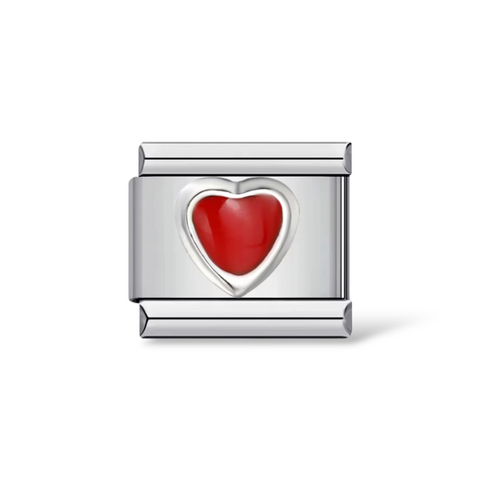 Charm Italiano Corazon Rojo