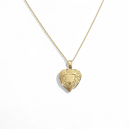 Collar Relicario Enchapado Oro 18k