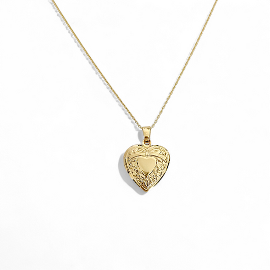 Collar Relicario Enchapado Oro 18k