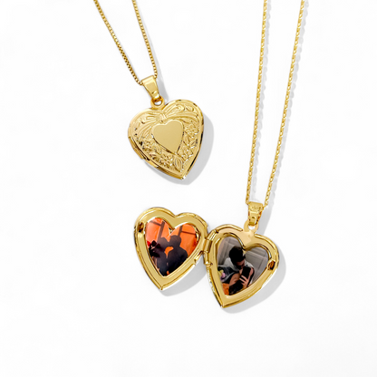 Cadena Relicario Enchapado Oro 18k