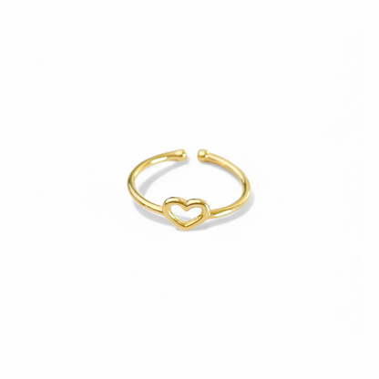 Anillo Corazon Silueta