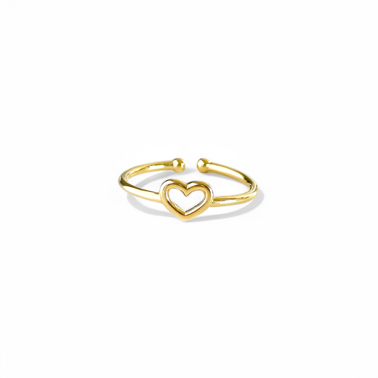 Anillo Corazon Silueta