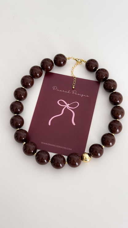 Collar Chocolate 18mm