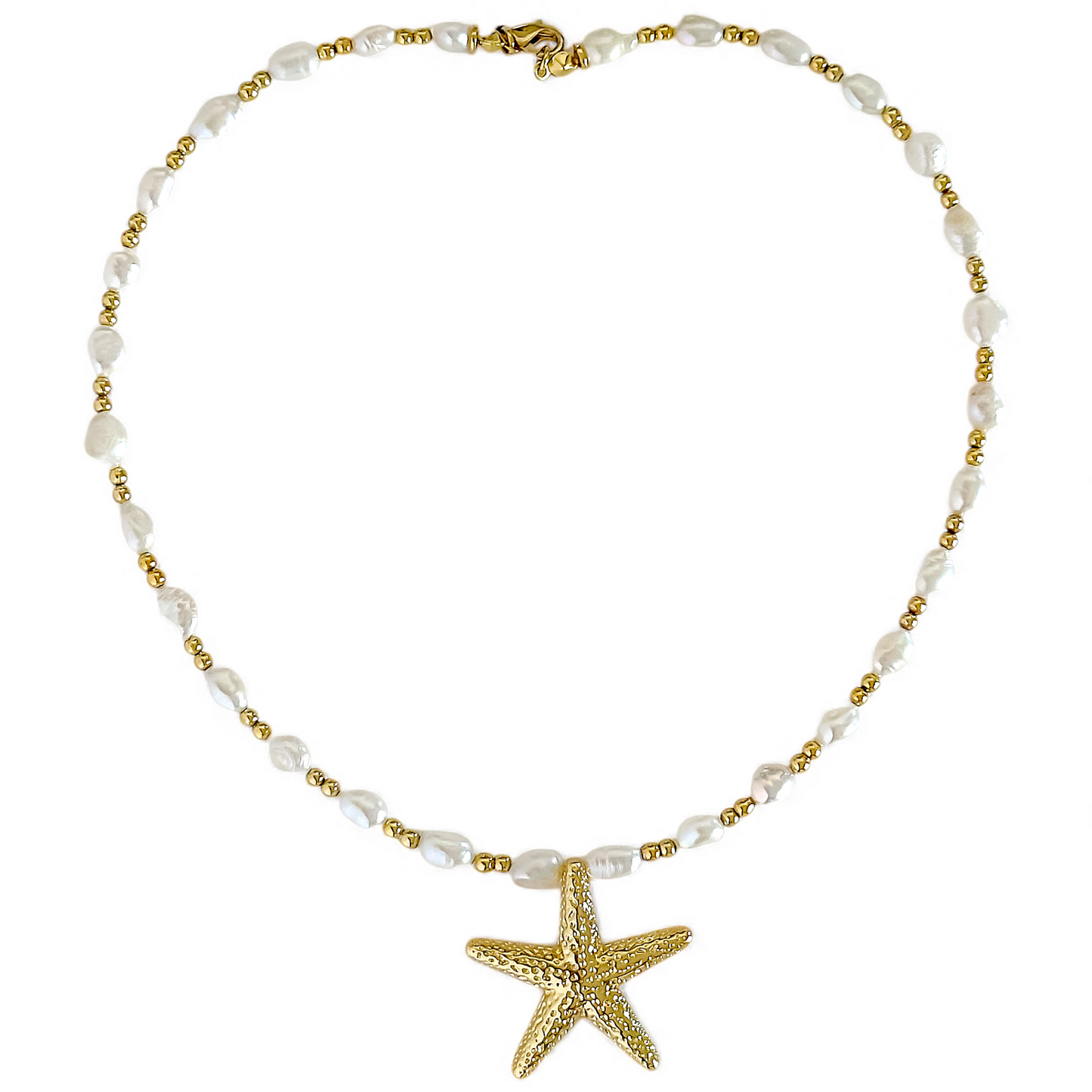 Collar Estrella de Mar joya mujer enchapado oro 18k collar colgante regalo
