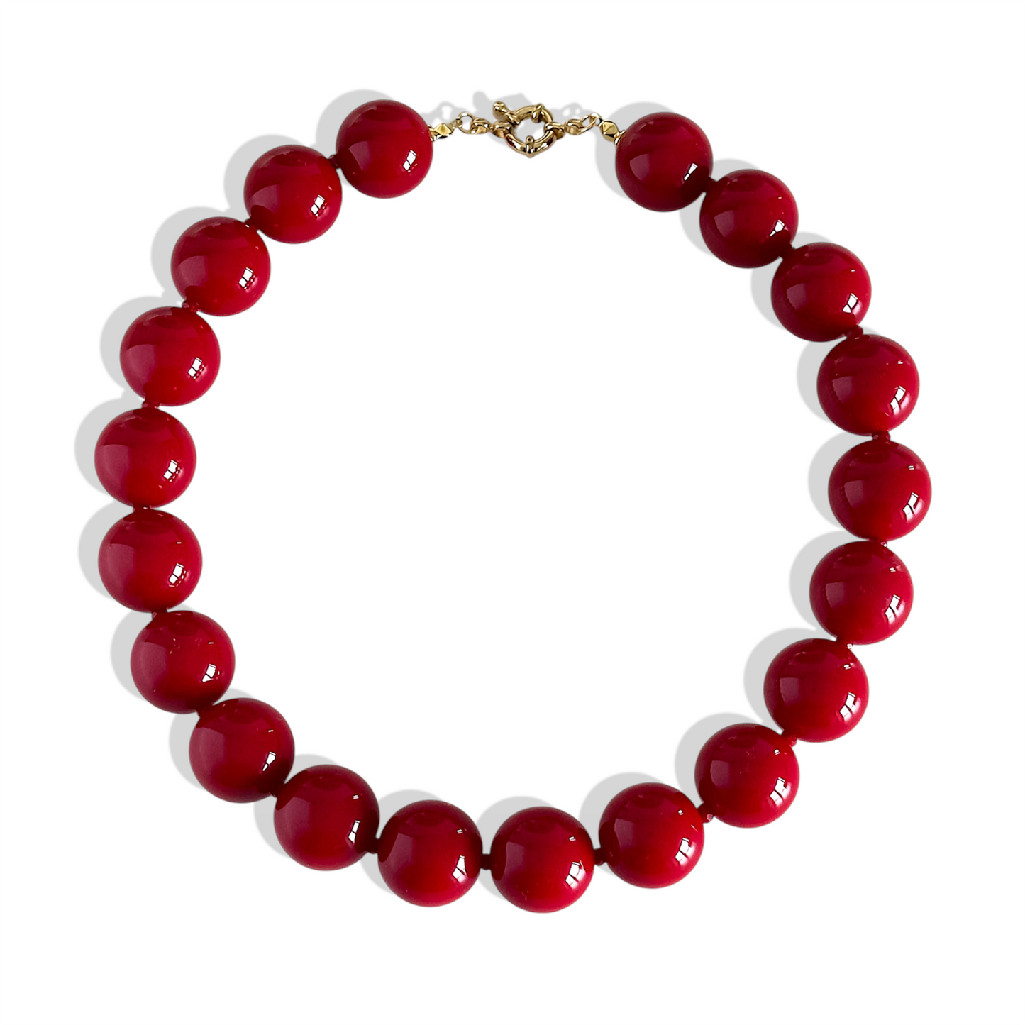 Collar Rojo | Maxi Bolas 18mm