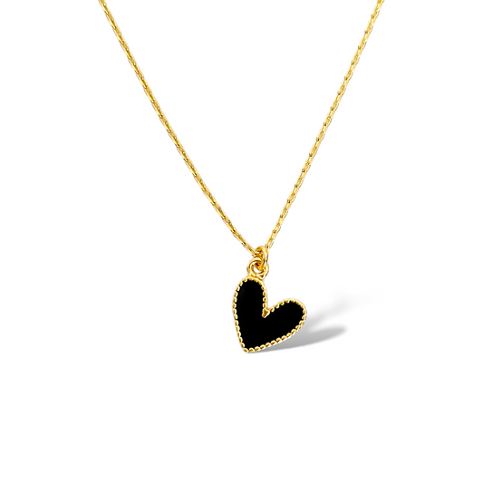 Cadena Corazon Negro