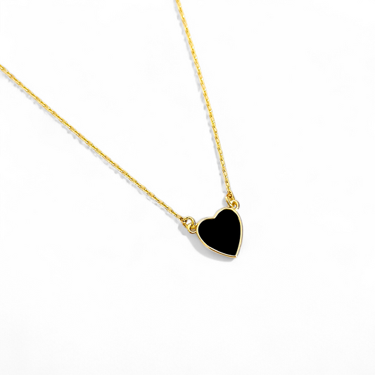 Cadena Corazon Negro