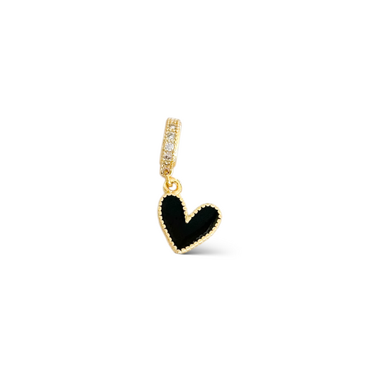 Charm Corazon Negro