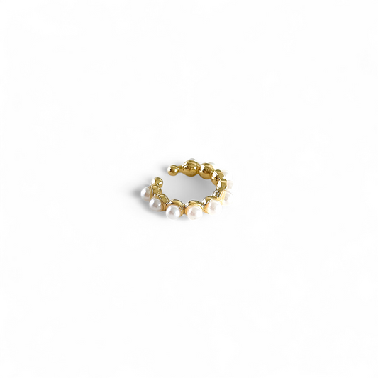 Ear Cuff Delgado Perlas