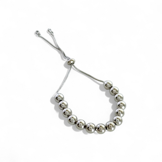 Pulsera Gigi Plateada 8MM