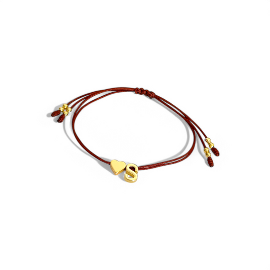 Pulsera Hilo + Inicial Lisa