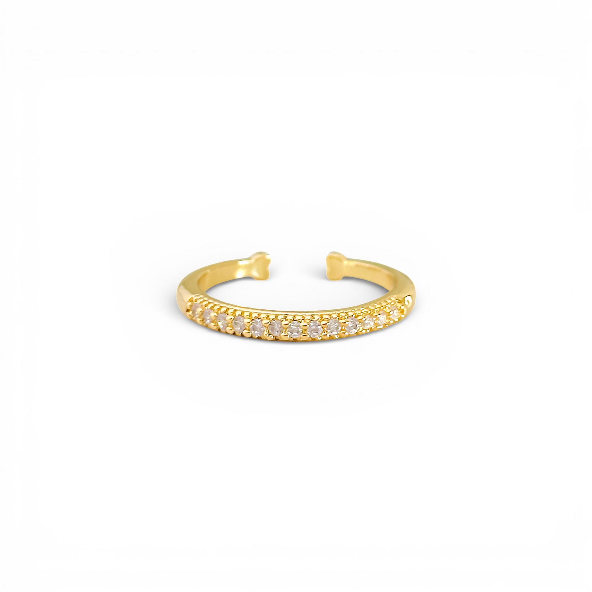 Anillo destello enchapado en oro 18K hipoalergénico - D'march Designs Chile