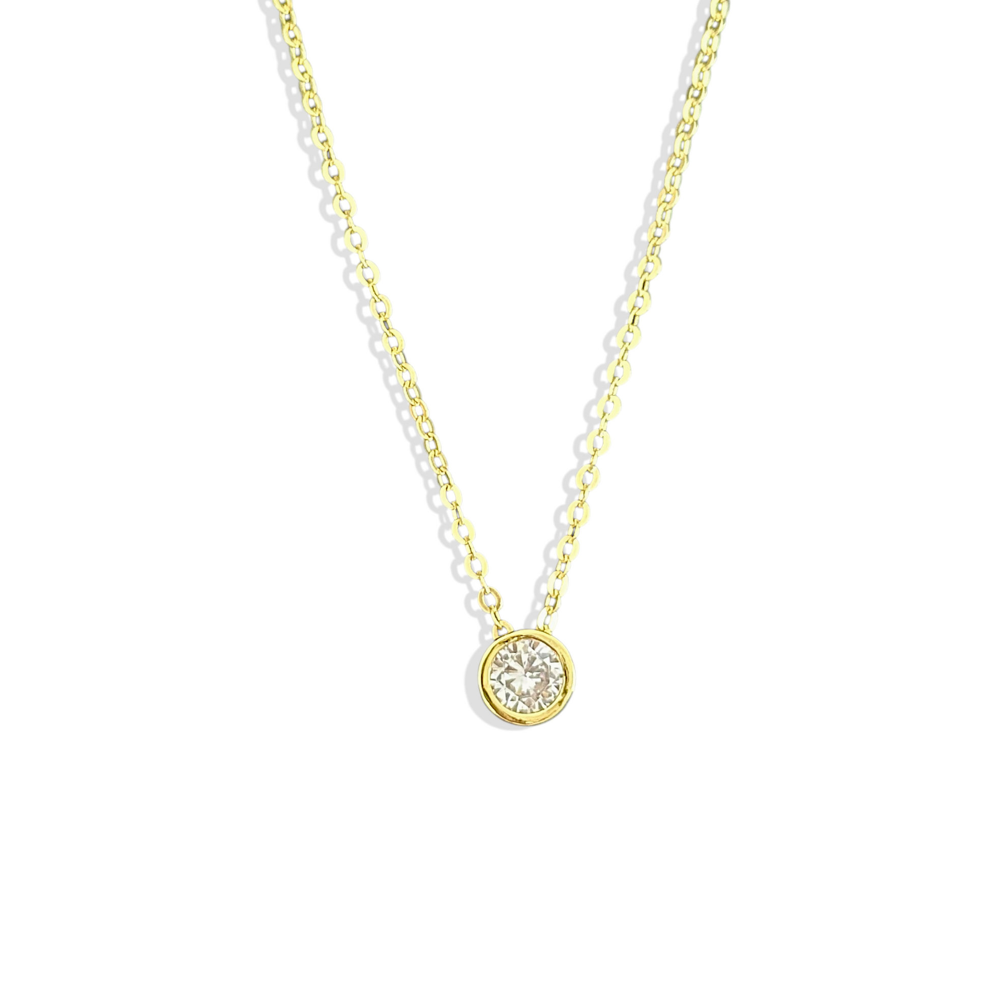 Cadena punto de luz enchapada en oro 18K hipoalergénica - D'march Designs Chile