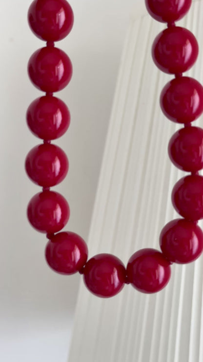 Collar Rojo | Maxi Bolas 18mm